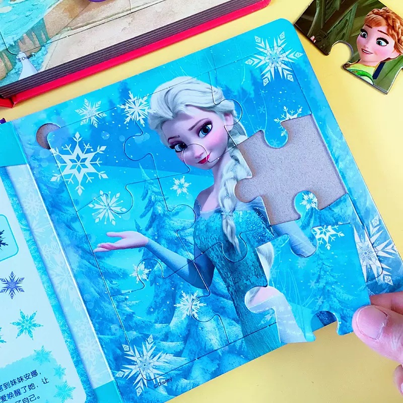 拼图书定制爱莎公主拼图3到6岁女孩益智儿童进阶拼图玩具来图印刷