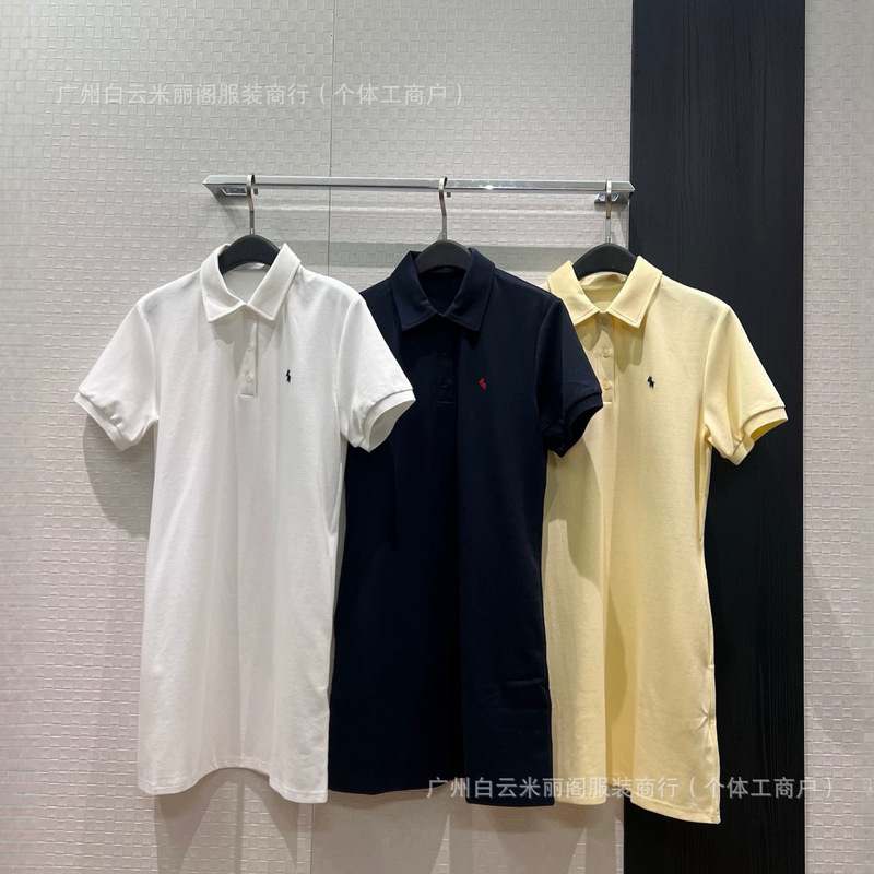 Shenzhen Nanyou 2026 Summer New Style Pony Embroidery Polo Dress Loose Slimming Dress Short Skirt Women's Clothing Shenzhen Nanyou 2026 Summer New Style Pony Embroidery Polo Dress Loose Slimming Dress Short Skirt Women's Clothing
