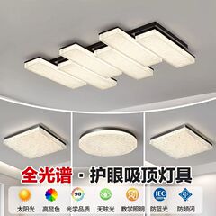 意式极简客厅灯长方形全光谱高级感大气新款设计师卧室灯广东中山