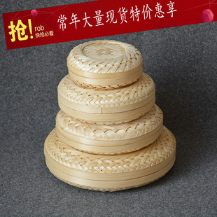 Bamboo weaving universal 357g seven seed cake tea can Pu 'er tea packaging gift box tea storage box wake up tea storage box basket