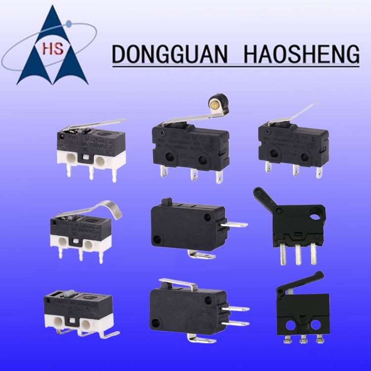 【新货上市】鼠标大中小微动开关  KS弯脚弯长柄滚轮开关限位检测