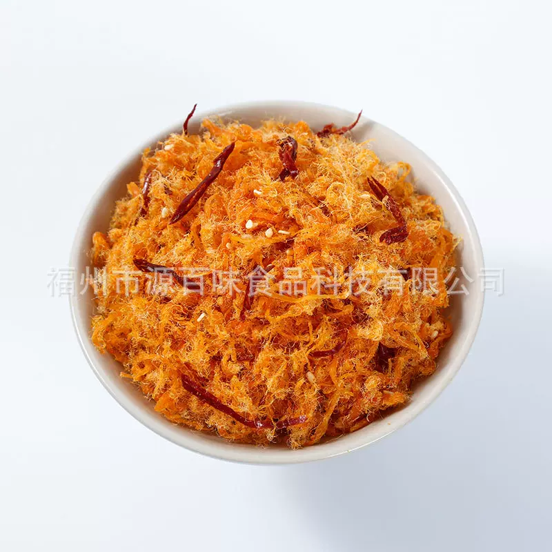 网红辣味肉松寿司紫菜包饭手抓饼肉松商用肉松小贝烘焙1000g