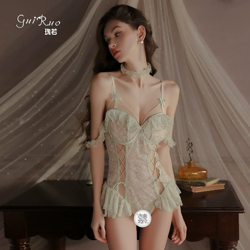 瑰若 Sexy underwear, uniform, set, plus size