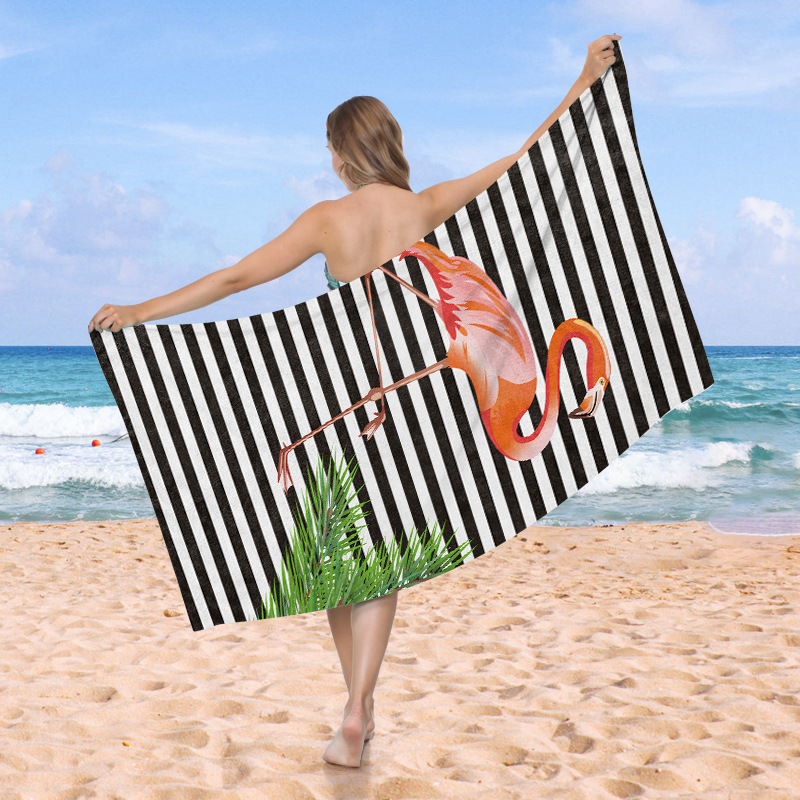 90 * 180 toallas de playa de sudor de playa personalizadas microfibra absorción de agua rápida secado pelo de playa