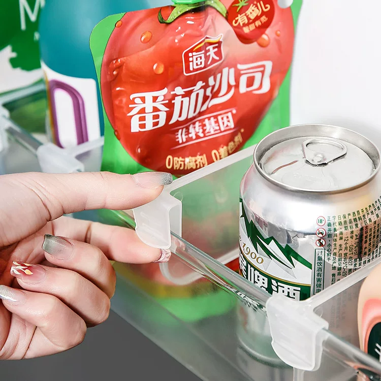 Refrigerator partition multi -function storage and compilation of the barrier buckle refrigerator component clamp can adjust multiple partition clips
