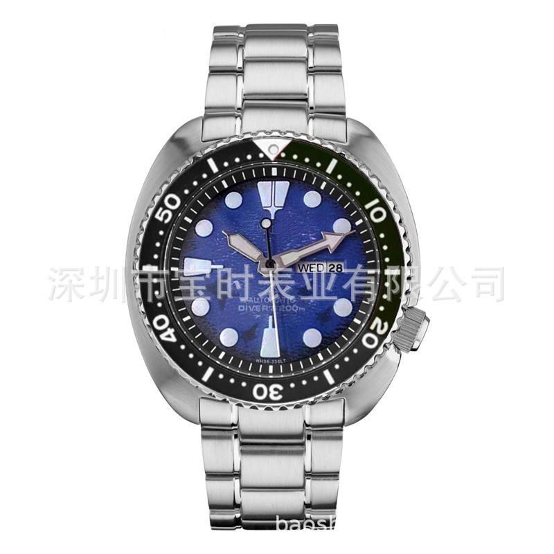 Cross-border new style abalone Cola ring men's watch brand business casual waterproof luminous trendy quartz watch men's watch
