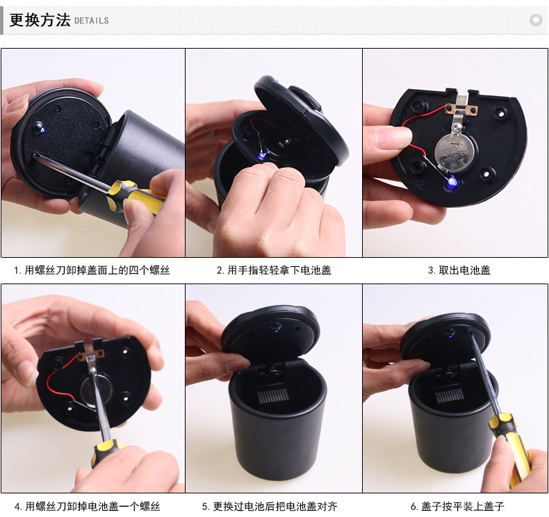 车载LED宝马烟灰缸_14