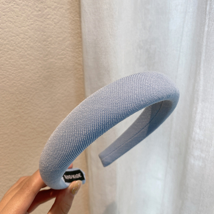 韩式宽边海绵纯色发箍高颅顶女夏网红新款网红压发头箍百搭外出|undefined