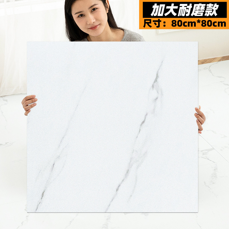 床ステッカー自己粘着床模造タイル光沢のある PVC プラスチック床ステッカーセメント床家庭用床革卸売|undefined