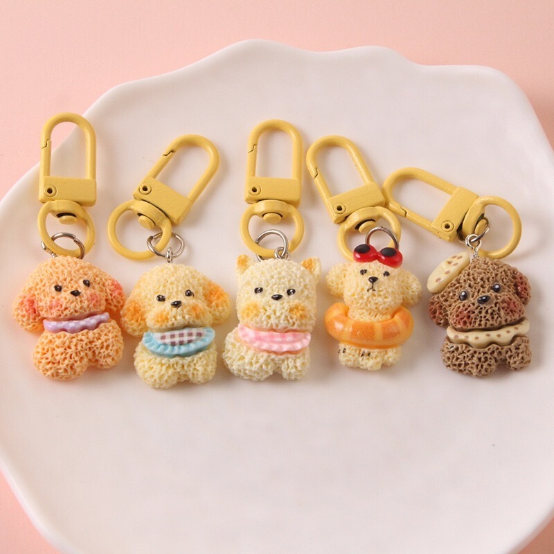Cw77 Cartoon Scarf Bread Dog Keychain Cute Pendant Soft Adorable Dog Girlfriends Accessories Backpack Pendant Cw77 Cartoon Scarf Bread Dog Keychain Cute Pendant Soft Adorable Dog Girlfriends Accessories Backpack Pendant