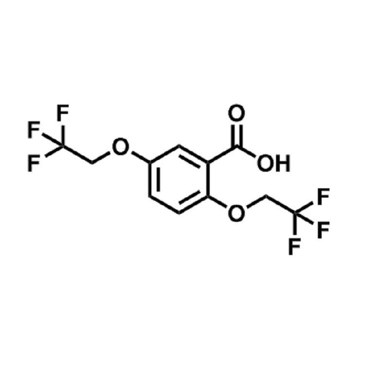 2,5-双(2',2',2',-三氟乙氧基)苯甲酸  CAS:35480-52-5  98% 现货