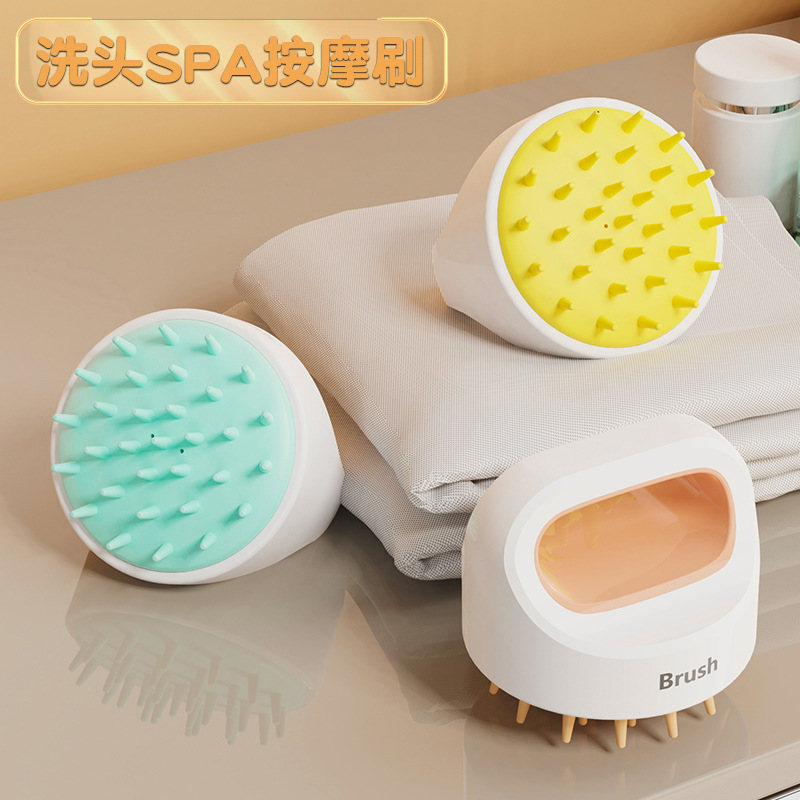 Kuaishou Soft Hair Brush Silicone Brush Massage Shampoo Brush Wet and dry anti-slip bath back rub massage brush wholesale