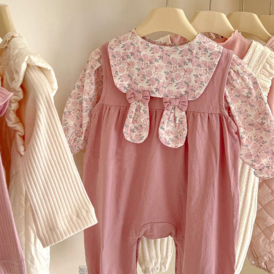Black bread aluhe such as 24 autumn new baby baby climbing clothes children's clothing factory primary supply wholesale