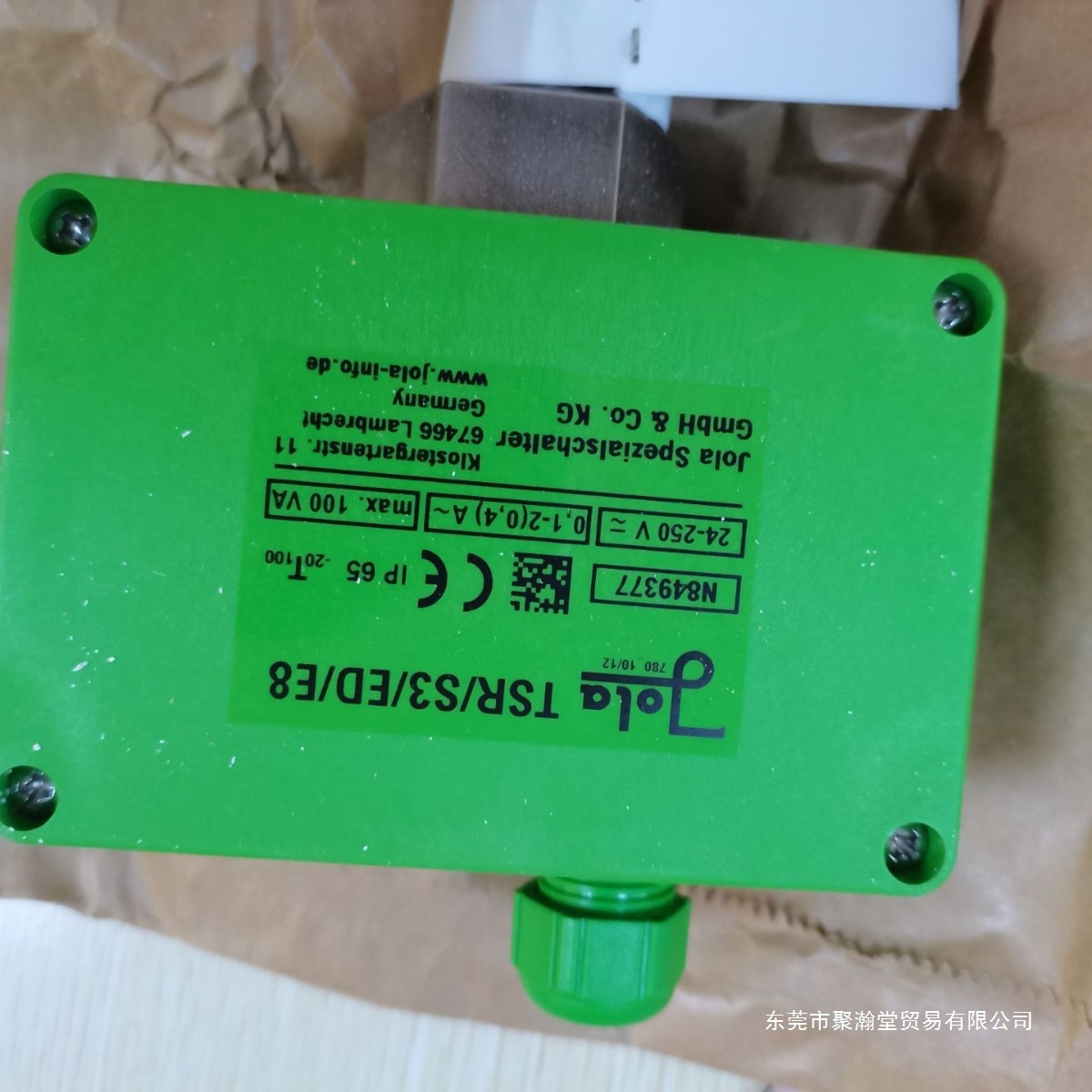 德国原装 JOLA  液位开关 不锈钢阀  TSR-S3-ED-E8聚瀚工业