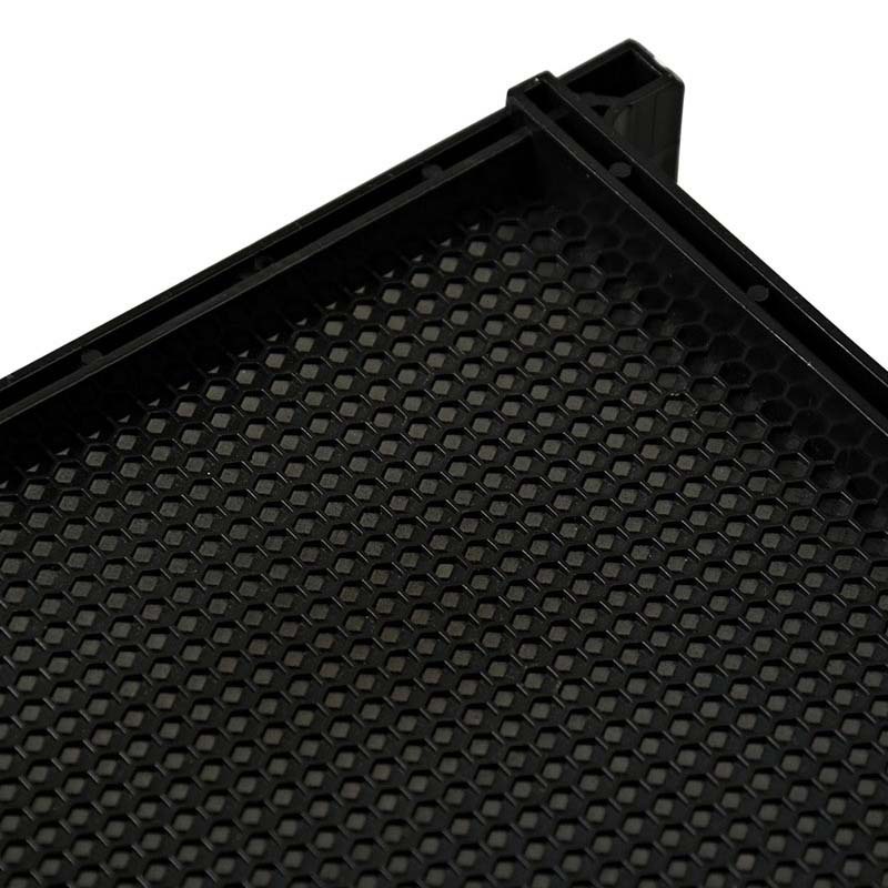 Herramientas de apicultura de plástico negro con marco de nido de abejas, marco de nido de abejas, marco de nido de abejas integrado con marco de nido de abejas