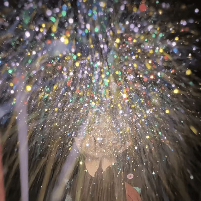 New Year's Eve Christmas Imitation Snow Scene Palm Fireworks Glitter Powder Atmosphere Photo Colorful Silver Powder Photo Colorful Glitter Powder