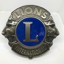 狮子会车标 LIONS会标徽章纪念品汽车改装车头中网标复古版车贴标