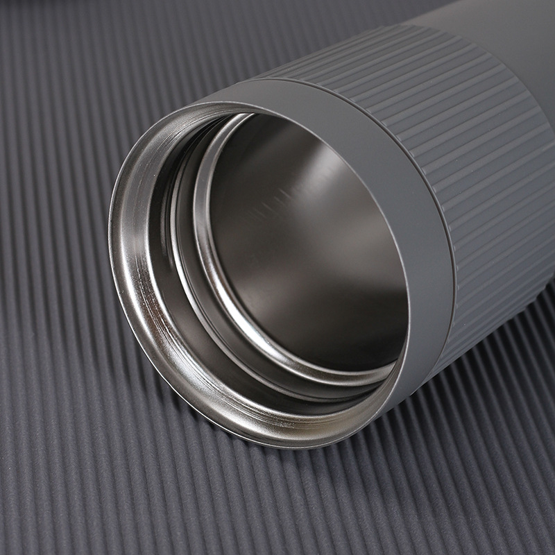 Personalizado 304 de acero inoxidable mano punzonado presión taza de café con barra de presión colador taza de vacío portátil coche taza