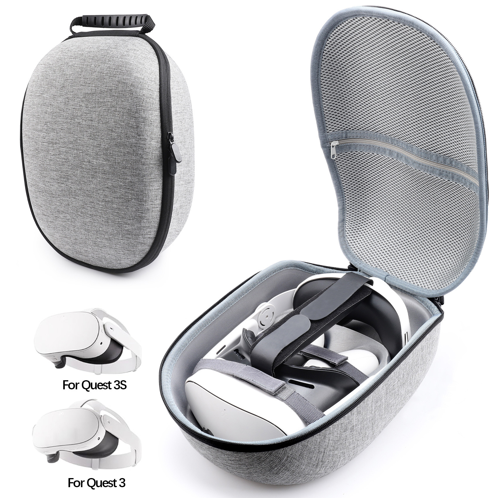 En stock adecuado para Meta quest3VR gafas bolsa de almacenamiento Eva resistente a la caída de cáscara dura fuente de fábrica