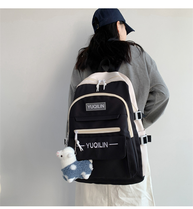 Schoolbag Korean Version Of Simple Versatile Large-capacity Backpack display picture 59