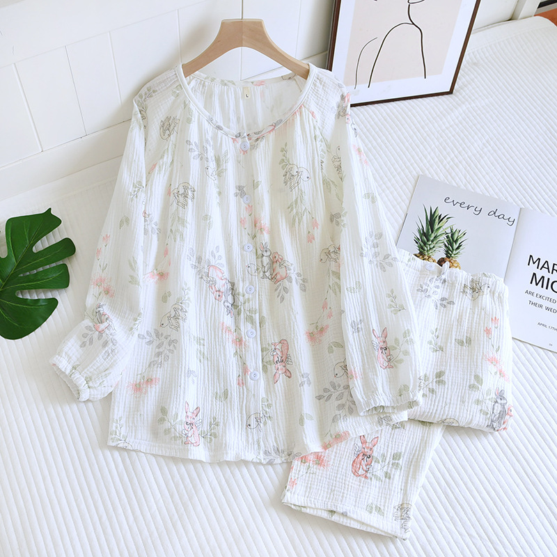 천사 토끼-크루 넥