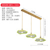 Copper modern and minimalistic creative bar ceiling lamp for living room, glossy lights for gazebo for corridor