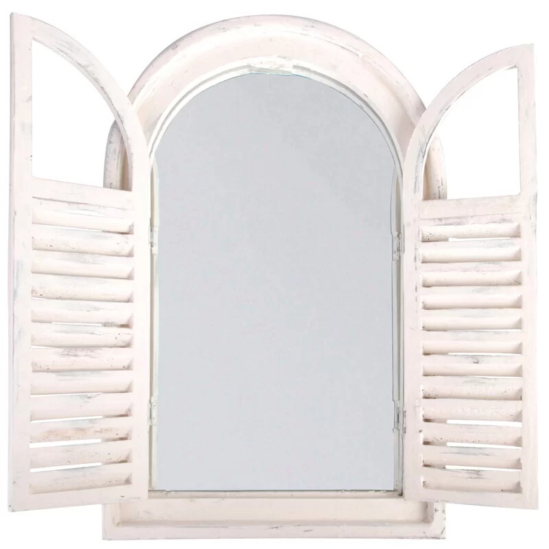 Amazon E-Commerce Cross-Border European and American Retro Louvered Wooden Outdoor Frames Indoor Wooden Windows American Retro