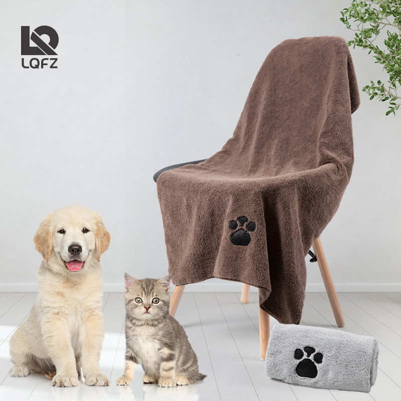 Toalla de baño de microfibra para mascotas absorbente fuerte secado rápido para mascotas belleza toalla para mascotas tienda de mascotas perro gato regalo