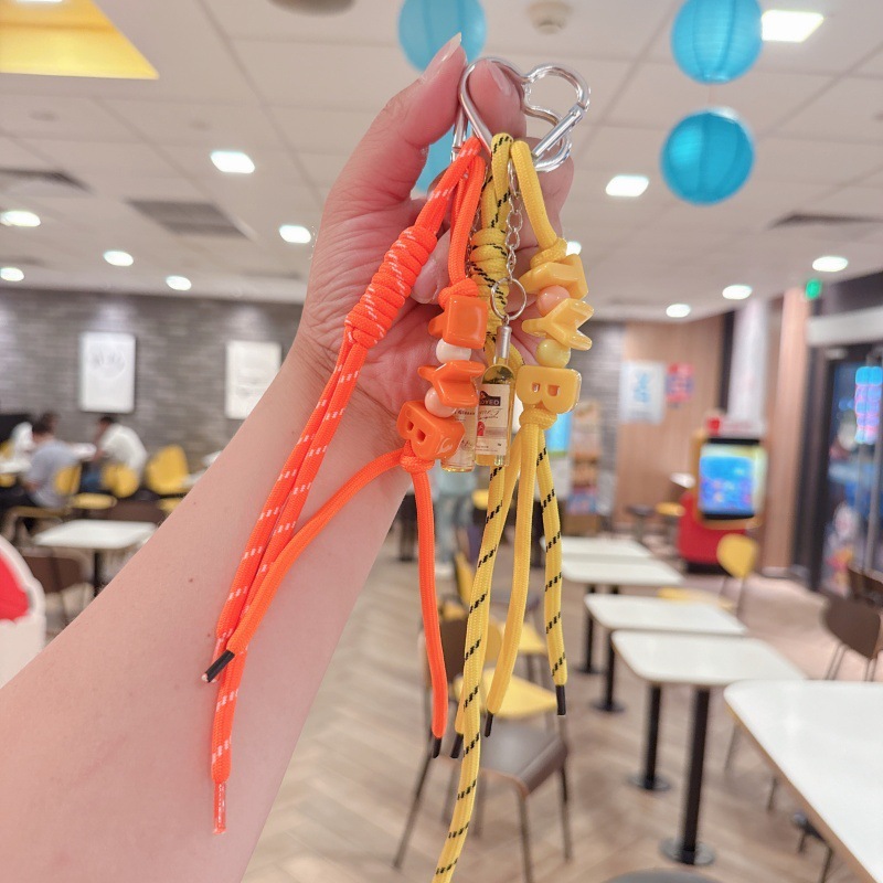 新しい DIY レターワインボトル携帯電話ストラップペンダントバッグペンダント車のキーホルダーペンダントアクセサリー卸売|undefined