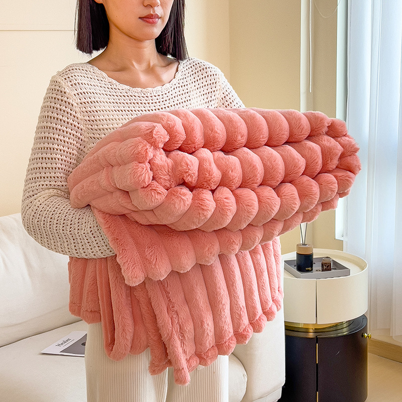 2025 invierno engrosado mantas de algodón de algodón de alto peso mantas cálidas mantas de siesta única mantas de sofá mantas de oficina