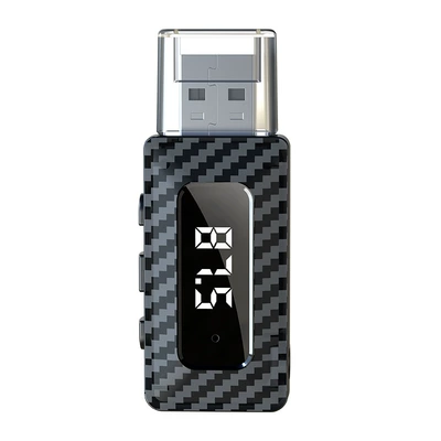 Cross-border new car receiver FM transmitter audio adapter wireless bluetooth receiver wholesale (FM Modulyator) - w3-black