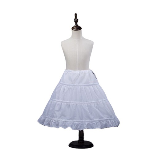 Children's performance bustle 3 steel children's petticoat cos fluffy princess skirt lining good quality no mesh