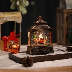クリスマス風灯水灯祝日装飾品水晶灯オルゴールパーティー装飾クリスマス置物プレゼント