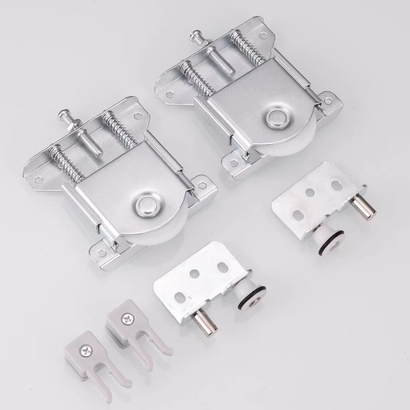 Polea de puerta corredera con amortiguador de amortiguación puerta corredera rueda gabinete puerta corredera polea de puerta de armario al por mayor