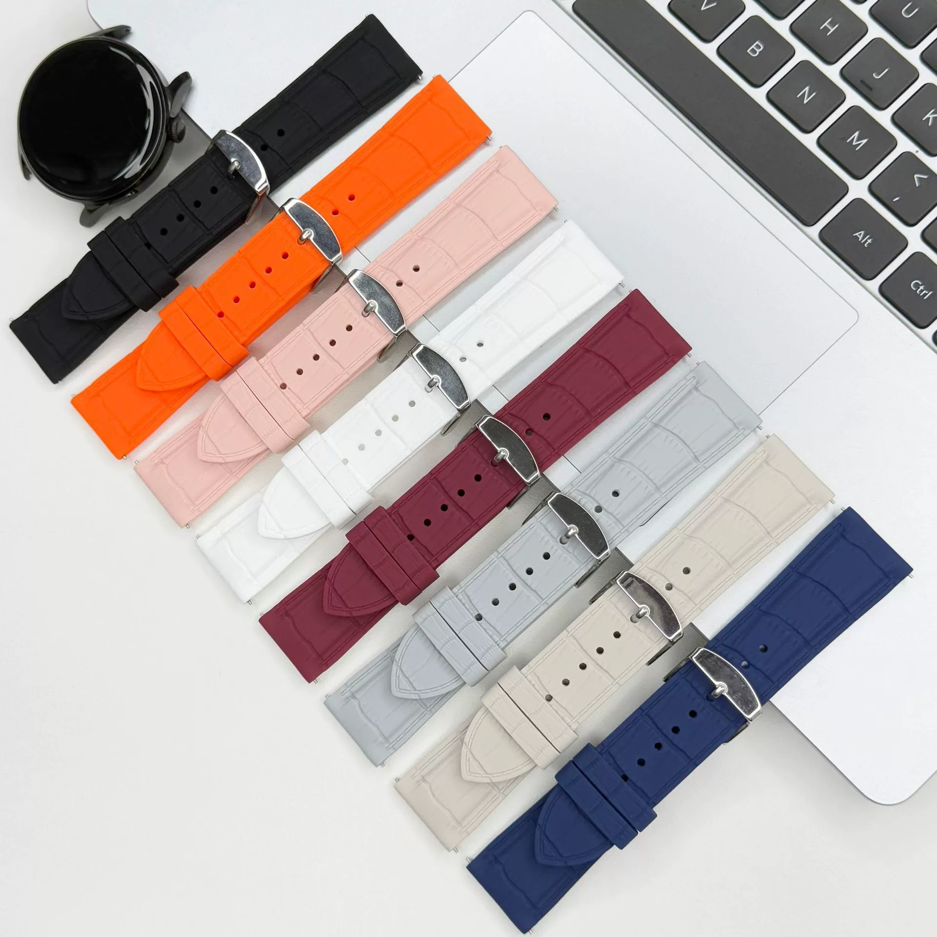 Samsung, huawei, universal silicone watch strap, 22mm