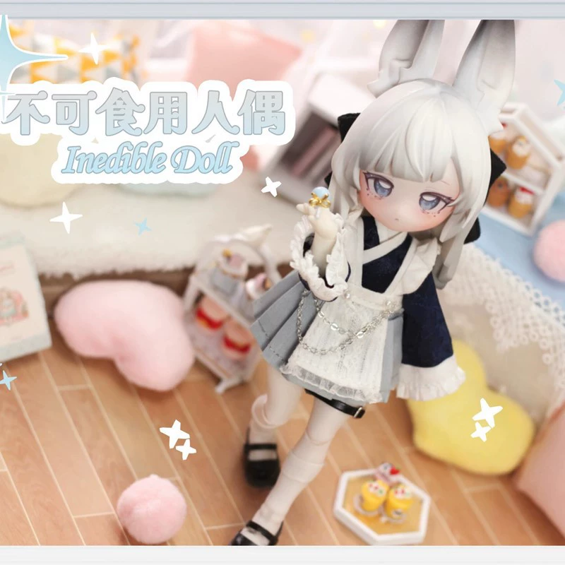 [Первая партия] Неедобные куклы прыгают на луну время Зайчик 12 минут BJD подвижная кукла орнаменты слепая коробка ручная работа