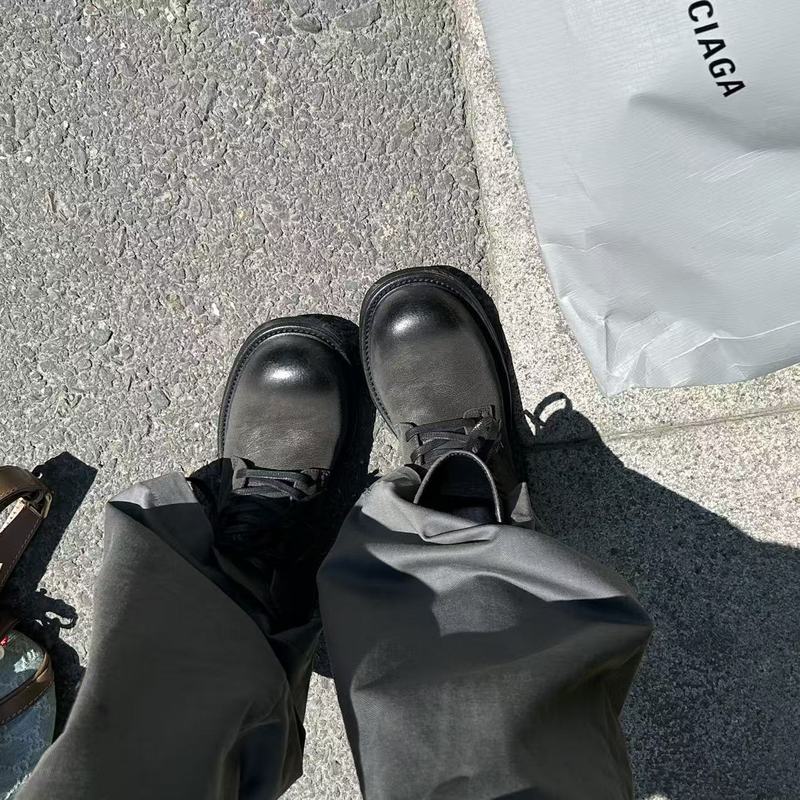 速鼎女鞋黑暗骑士2025新英伦复古高帮8孔系带擦色百搭骑士马丁靴|undefined