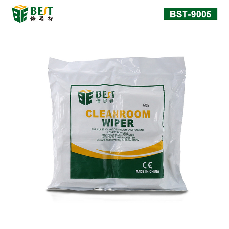 倍思特 9005防静电机织纤维无尘布 4*4寸清洁精细仪器超细擦拭布
