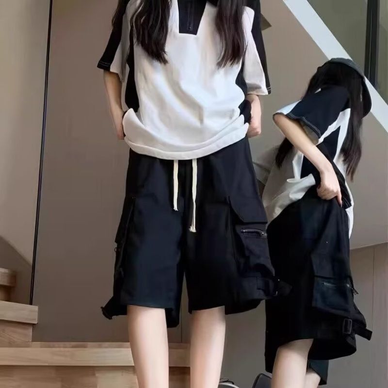 Workwear Shorts for Women 2026 New Summer Style Large Size Over-The-Knee Five-Sixths Length Pants Sports Casual Loose Thin Seven-Eighths Length Pants