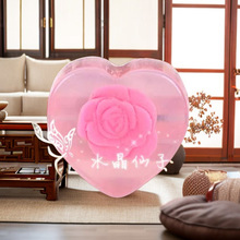爱心玫瑰精油皂情人节送女友生日礼物水果儿童皂玫瑰花造型手工皂