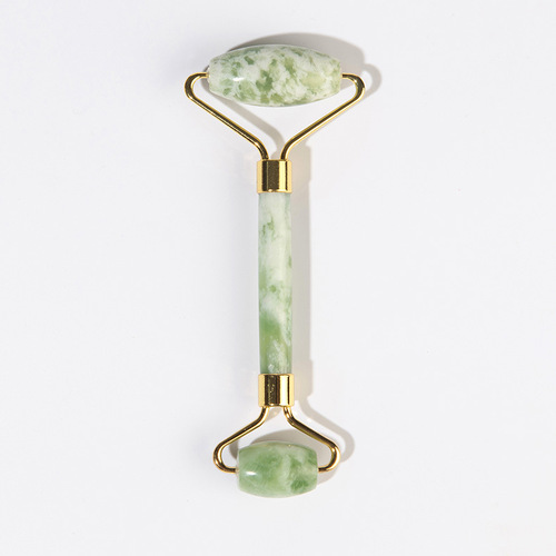 Natural jade beauty device manufacturer wholesale conference gift double-headed facial jade roller Xiu jade massager beauty stick