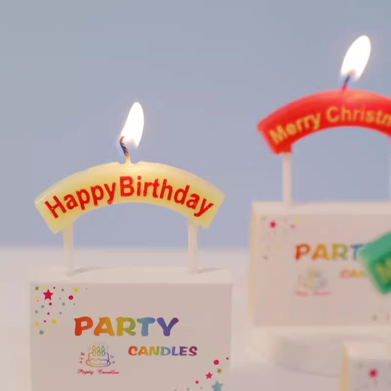 韓国インスタ風レトロケーキかわいい誕生日happy birthdayアーチアルファベットキャンドル装飾プラグイン|undefined