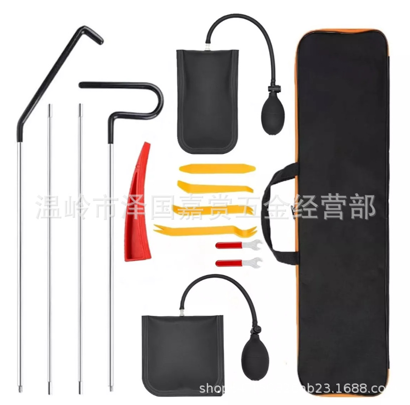 Car Long-Distance Retrieval Tool Stainless Steel Rod Car Self-Driving Fault Repair Tool Pry Bar Airbag Pull Hook