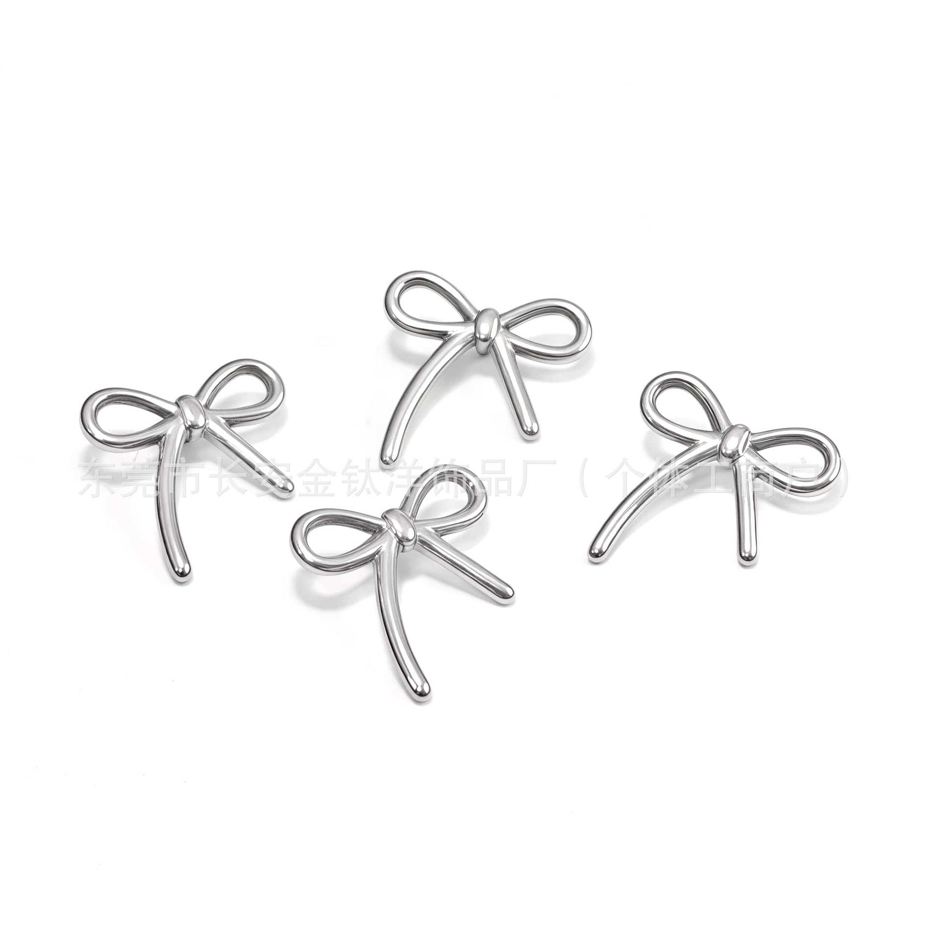 F136 Titanium Internally Threaded Bowknot Ear Studs - Cartilage Earrings for Helix Tragus Conch Daith detail image 8