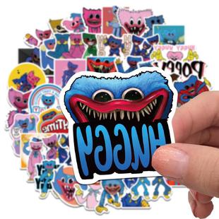50 sheets in stock Bobbi game time sausage monster animated stickers graffiti luggage laptop stickers