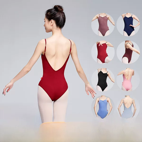 Ballet Dance Practice Suit Women's Halter Backless Suit Summer Adult Art Examination Dance Suit Gymnastics Suit