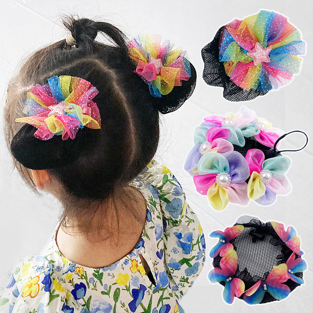 Flower hair band girls' hair accessories Princess little girl tie ball head Baby cute headband female hairpin headdress headdress flower