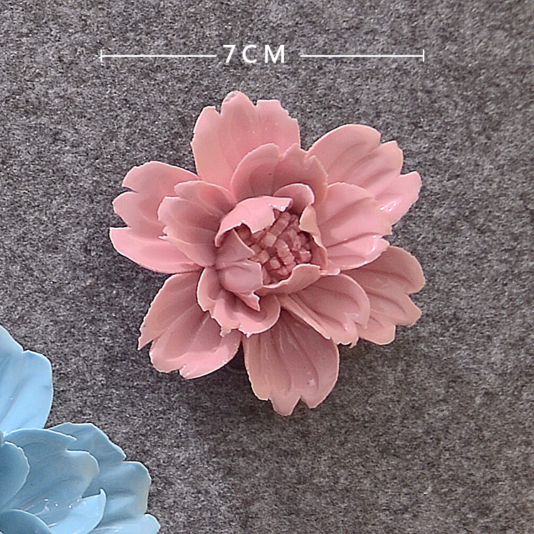 Decoración de Pared de Flores en Cerámica Tridimensional para Sala de Estar y Dormitorio image 6