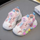Lights Girl's Sandals 2025 New Style Swivel Buckle Girl's Sandals Baby Girl's Children's Sandals