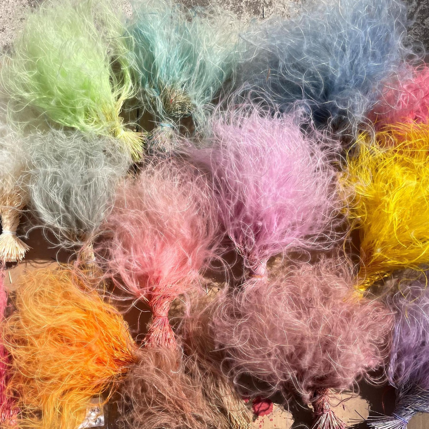 Flor eterna de plumas de peluche hierba flor seca flores DIY accesorios de la Flor al por mayor del Día de San Valentín flor